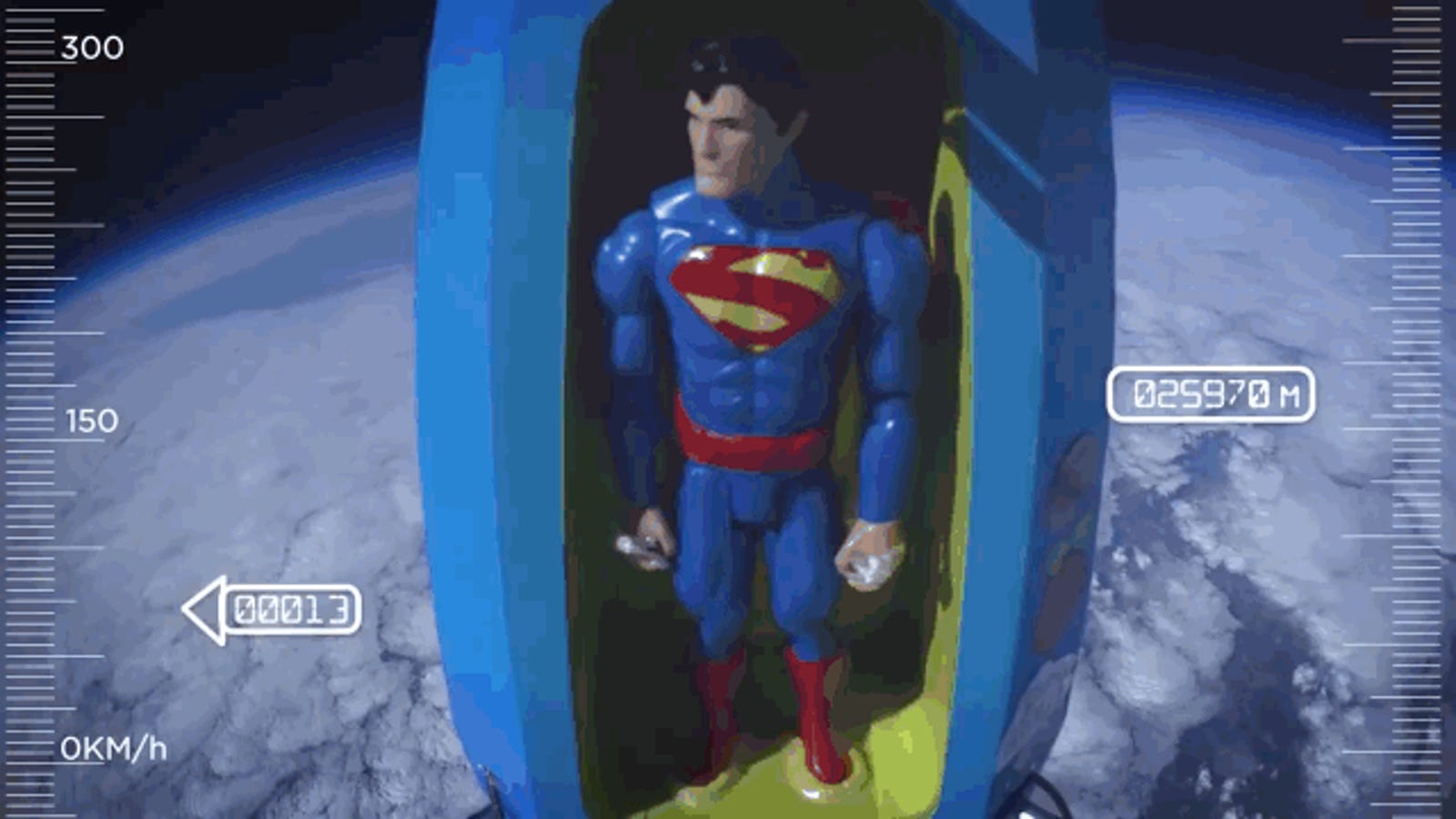 La figura de acción de Superman que (casi) viajó al espacio