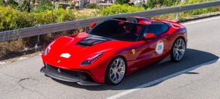 Illustration for article titled The $4.2 Million One-Off Ferrari F12 TRS Is Live In The Wild