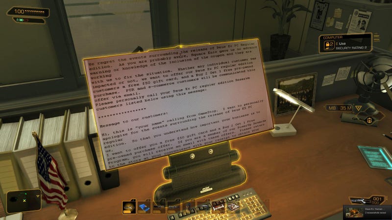 Gamestop Apologizes For Deus Ex Coupon Removal With 50 Gift