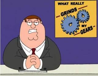 Illustration for article titled Does this grind anyone else's gears?