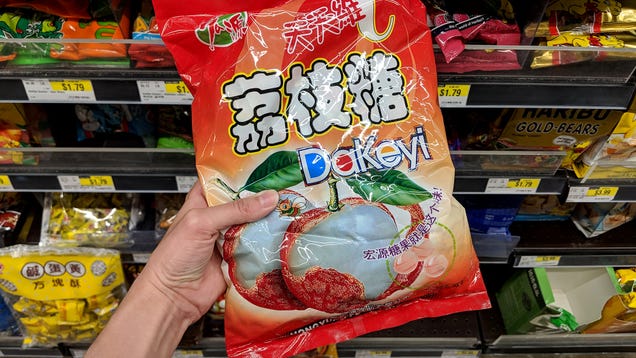 Foreign Candy Has Unrecognizable Fruit On Label