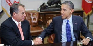Speaker of the House John Boehner and President Barack Obama (Pool/Getty Images)