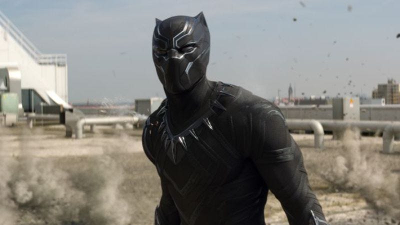 Chadwick Boseman's Black Panther in Captain America: Civil War
