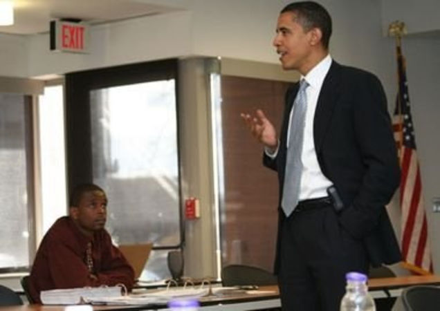 Greg Lorjuste and President Barack Obama.