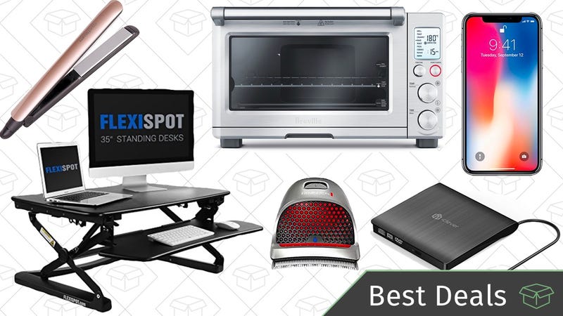 Illustration for article titled Friday's Best Deals: Breville Smart Ovens, Standing Desk, Discounted iPhones, and More