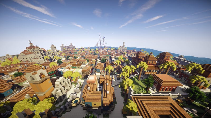 Havana from Assassin's Creed IV, Recreated in Minecraft