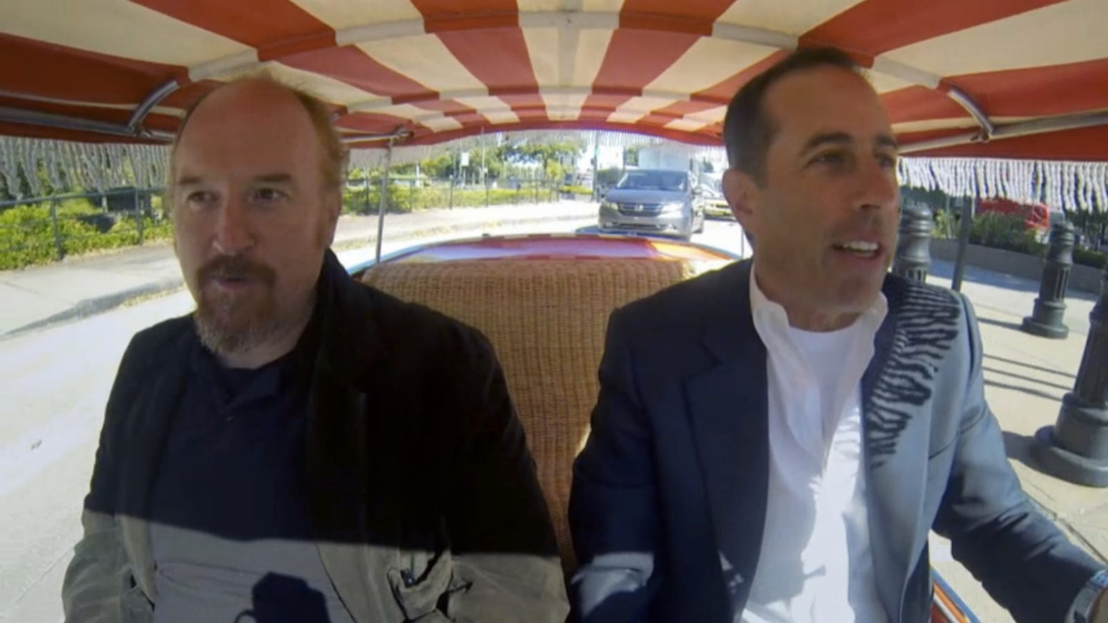 Watch Jerry Seinfeld And Louis CK Ride In The Cutest Car Ever Made