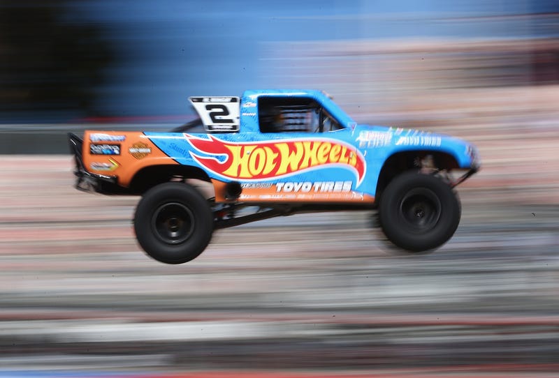 Matt Mingay competing in Stadium Super Trucks at the 2015 Clipsal 500 weekend. Photo credit: Robert Cianflone/Getty Images