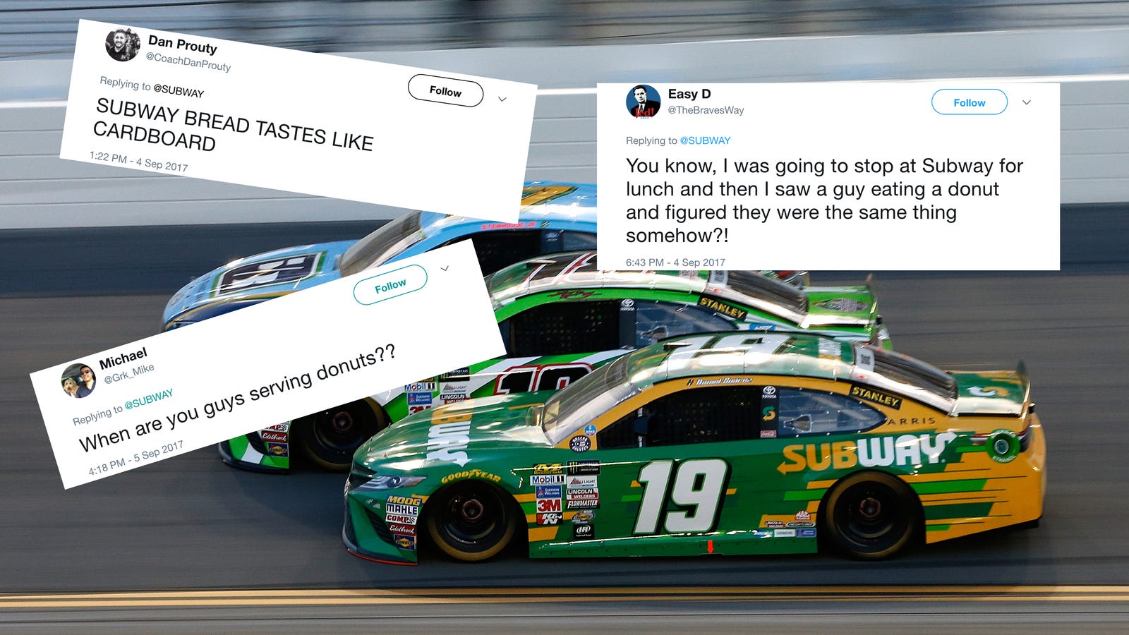 Angry NASCAR Fans Are Roasting Subway For Dropping Suárez's Sponsorship ...