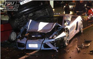 Italian Police Total Lamborghini Cop Car