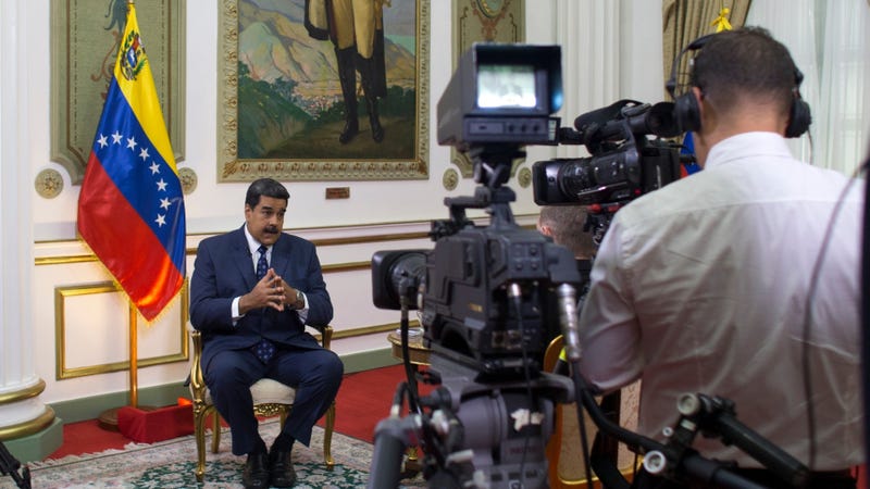 Venezuelan President Nicolás Maduro, seen here during an interview within Miraflores presidential palace in Caracas in February 2019.