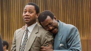 O.J. Simpson (Cuba Gooding Jr.) and Johnnie Cochran (Courtney B. Vance) react to the verdict in the final episode of The People v. O.J. Simpson.Prashant Gupta/FX