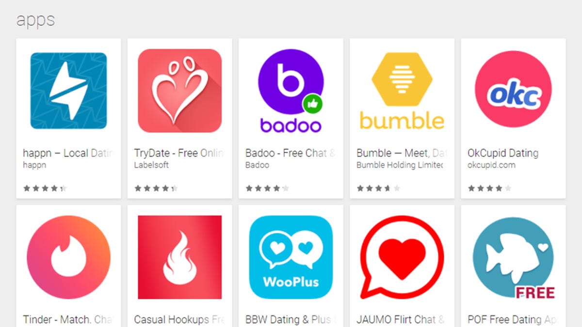 dating websites and apps names