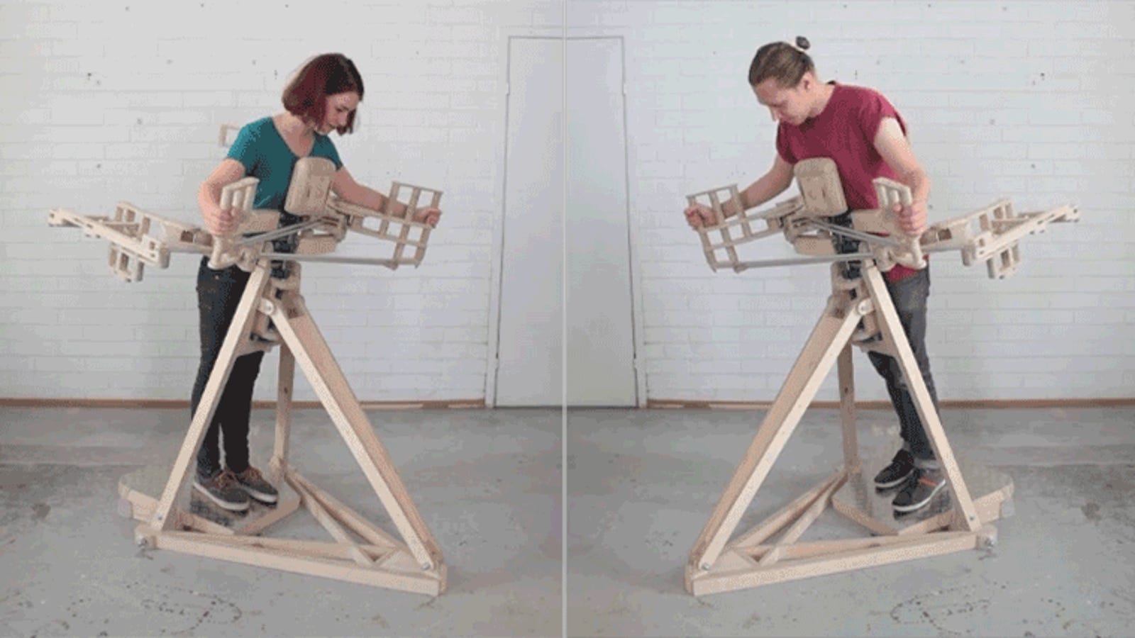 Embrace This Wooden Hugging Machine and It Hugs Right Back