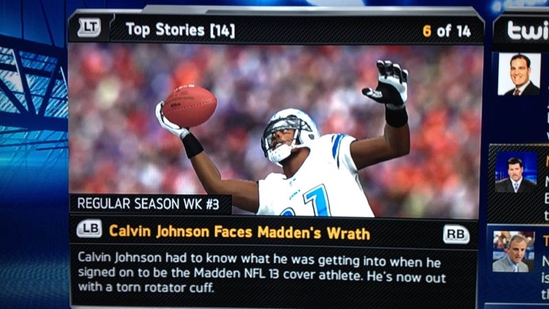 Illustration for article titled We Put a Madden Curse in Your Madden