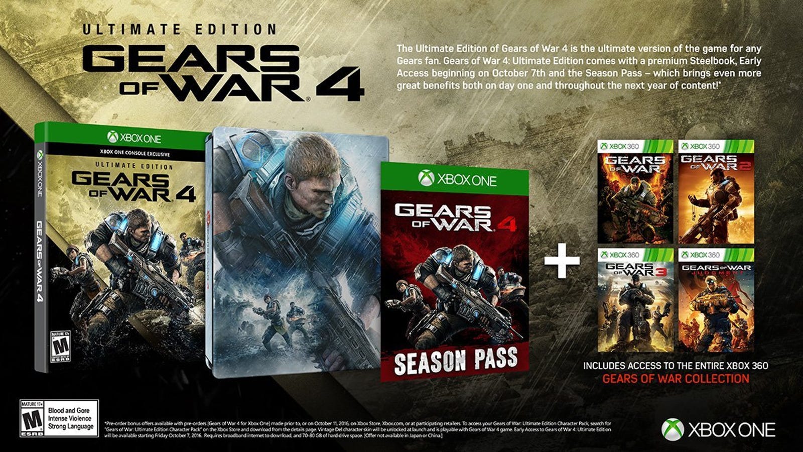 gears of war 4 download size on xbox one gears of war 4 download size on xbox one