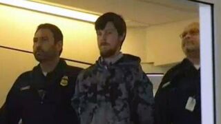 Ethan Couch being escorted by law-enforcement agentsTwitter