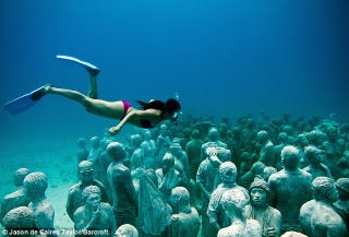 Illustration for article titled This Haunting Reef Is Made Out of (Fake) People