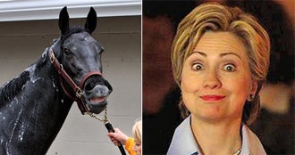 Illustration for article titled Culprit Found In Eight Belles Tragedy. It's Hillary, Of Course
