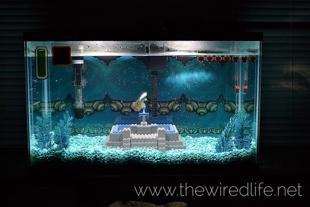 Watch A Super Mario Bros. Aquarium Get Built From Scratch