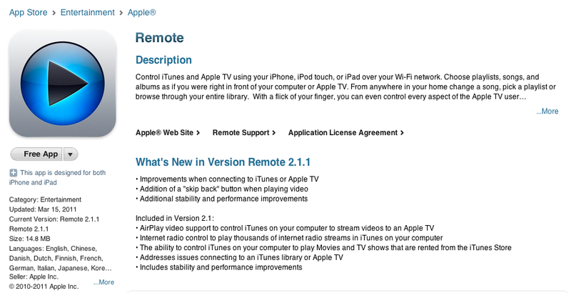 Illustration for article titled Download the Latest iOS Remote App Now