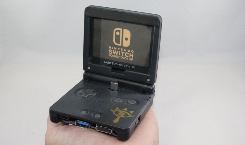 Fan Transforms Old Game Boy Advance Sp Into A Nintendo Switch Dock