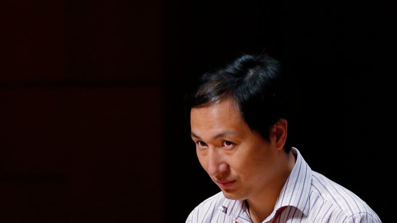Geneticist He Jiankui at the Human Genome Editing Conference in Hong Kong, November 28, 2018. 