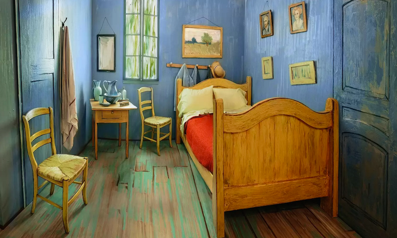 you can rent van gogh's 'bedroom in arles' on airbnb in chicago