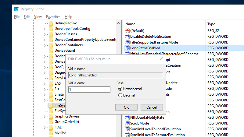 Windows 10 Allows File Paths Longer Than 260 Characters (With a ...