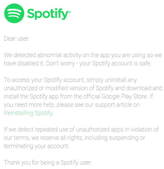 android hacked spotify apk