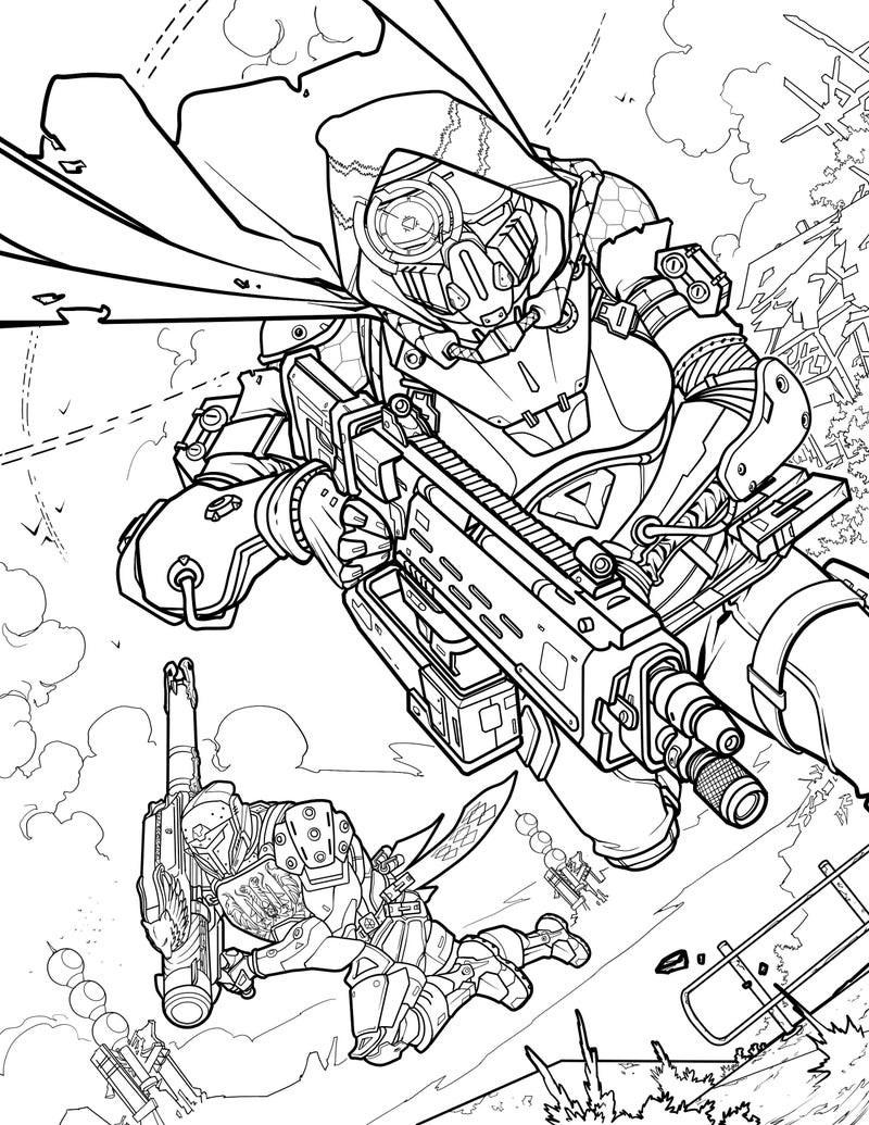 Official Destiny Coloring Book Looks More Relaxing Than Destiny Kotaku UK