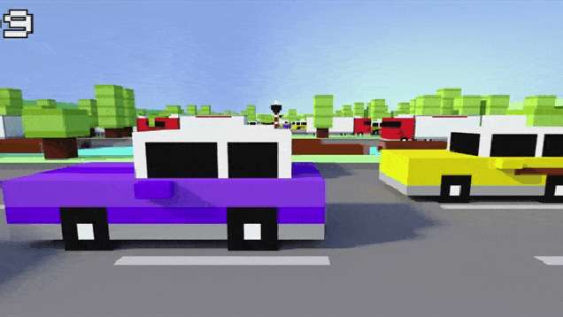 crossy road game background no character gif crossy road