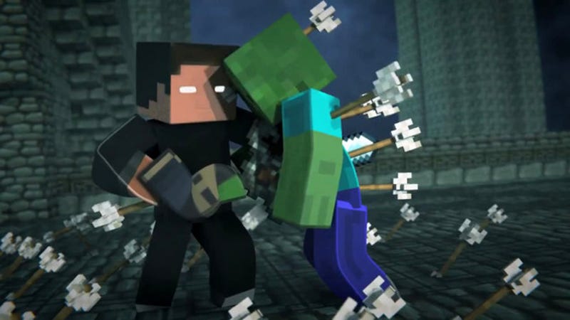 Every Monster Dies in this Badass Minecraft Fighting Animation