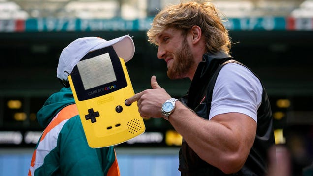 Logan Paul Encased 15 Game Boy Colors In Resin To Make A Pokémon Tabletop And People Are Mad