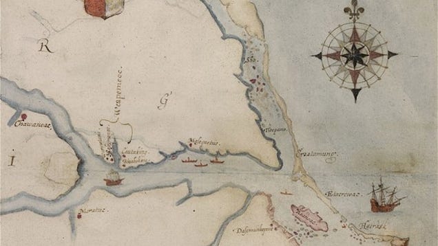 425-year-old map offers new clues to the disappearance of the lost Roanoke Colony