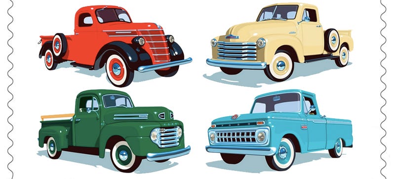 Illustration for article titled Gearheads Get Four Reasons To Appreciate Postage Stamps In 2016