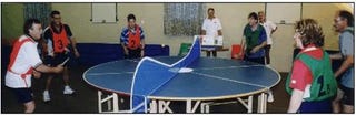 Illustration for article titled Modular Ping Pong Table Allows For Crazy 12 Player Games