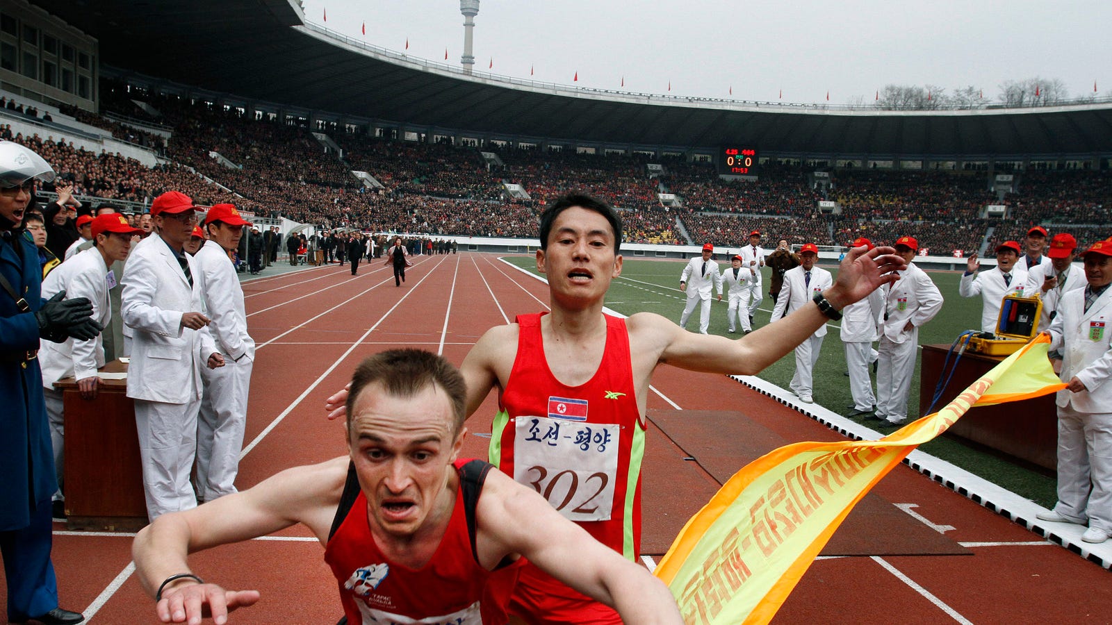 Ukranian Wins Glorious North Korean Marathon In Photo Finish