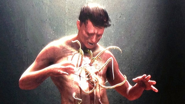 alien pops out of chest