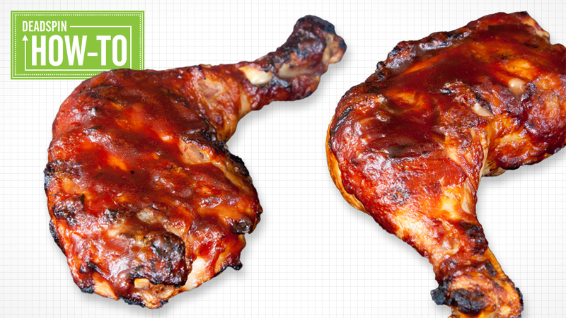 bbq chicken thighs on grill
