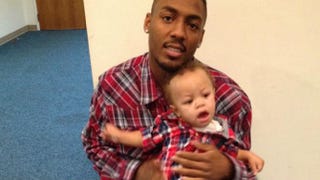Leon Ford Jr. with his son, Leon Ford III (courtesy of Latonya Green)