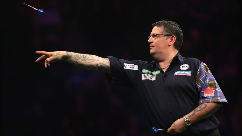 Gary Anderson, dos veces campeón del mundo de dardos y acusado de tirarse pedos durante sus partidas