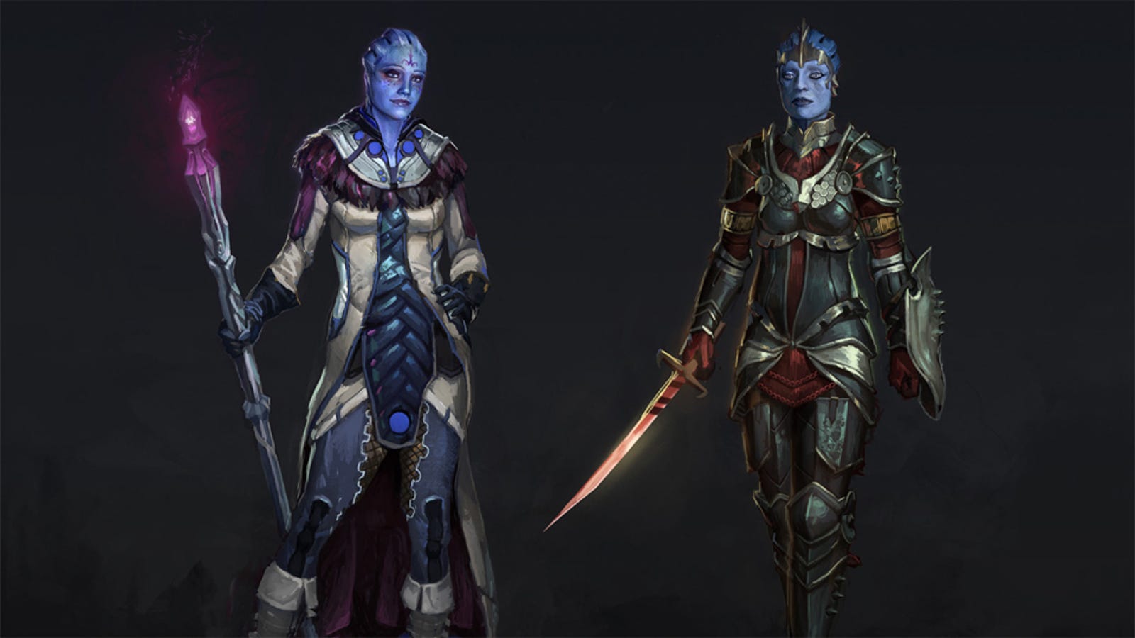 Asari Biotics Liara And Samara Look Fantastic As A Mage And A Templar 