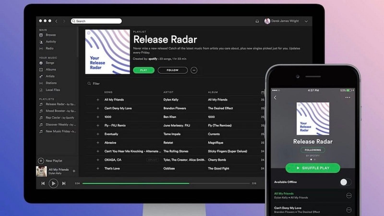 Spotify lanza Radar de novedades