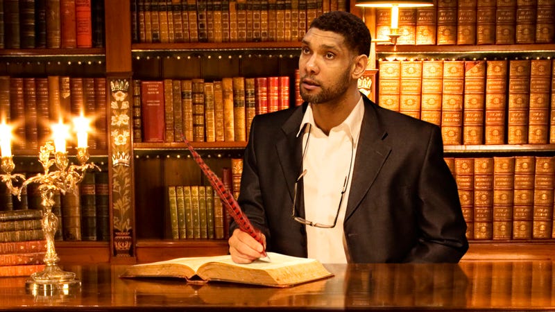 Illustration for article titled Tim Duncan Maps Out Spurs’ Genealogy After Being Hired As Team Archivist