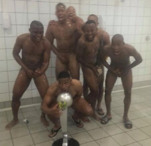 South African Soccer Players Apologize For Nude Photo With Trophy