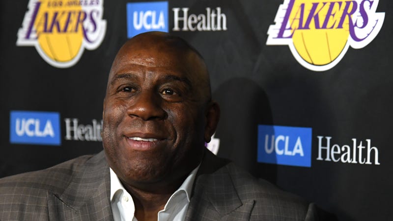 Illustration for article titled For His Final Act, Magic Made The Lakers Disappear