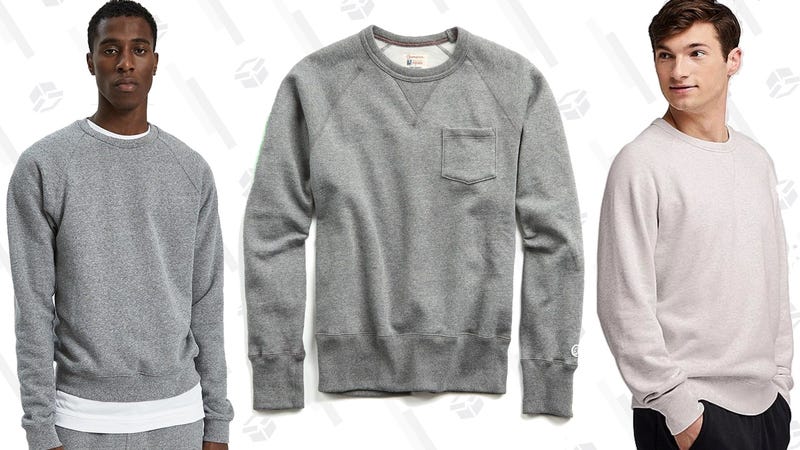 Illustration for article titled Grey Sweatshirts are Cool and Comfy, So Why Don’t You Own a Nice One Yet?