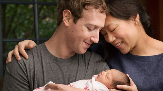 photo of Mark Zuckerberg Celebrates Birth of First Born Child by Giving Away (Almost) All of His Facebook Shares (Eventually) image