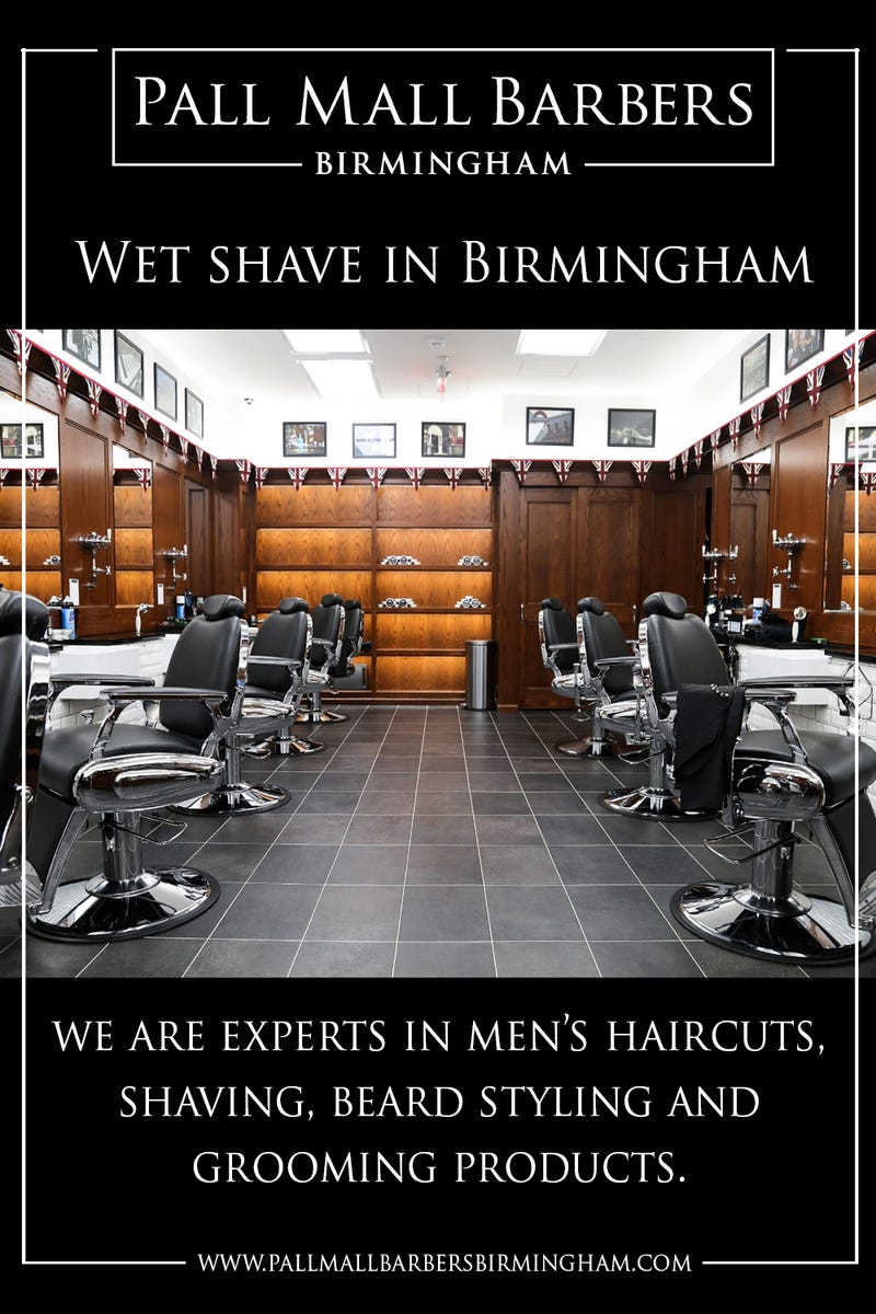 Illustration for article titled Wet Shave in Birmingham | Call 01217941693 | pallmallbarbersbirmingham.com